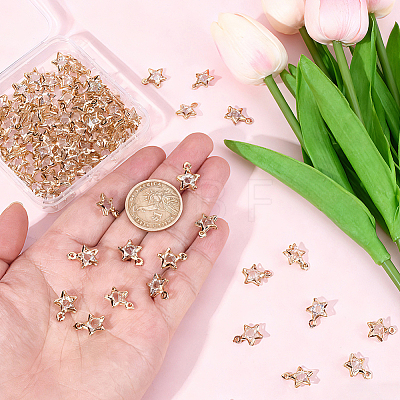 100Pcs Rack Plating Eco-Friendly Iron Charms IFIN-BM0001-03-1
