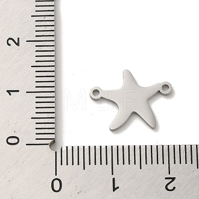 304 Stainless Steel Connector Charms STAS-O005-25P-1