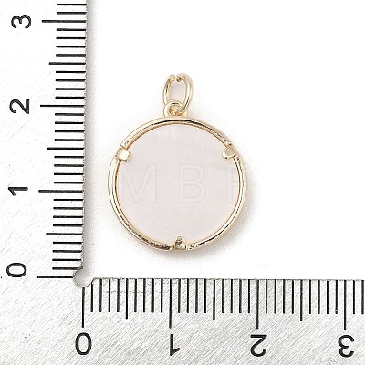 Brass Micro Pave Clear Cubic Zirconia Pendants KK-A207-10B-G-1