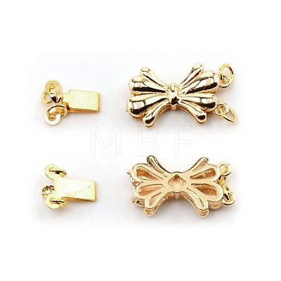 Brass Box Clasps FIND-WH0100-63B-1