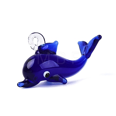 Handmade Lampwork Pendants LAMP-N034-23-1