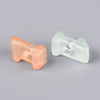 Luminous Frosted Transparent Acrylic Beads TACR-T029-21B-1