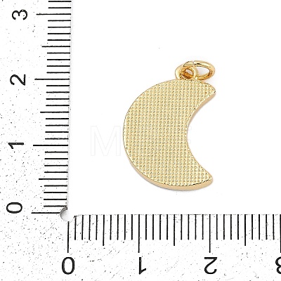 Moon Brass Pendants KK-I723-48G-1