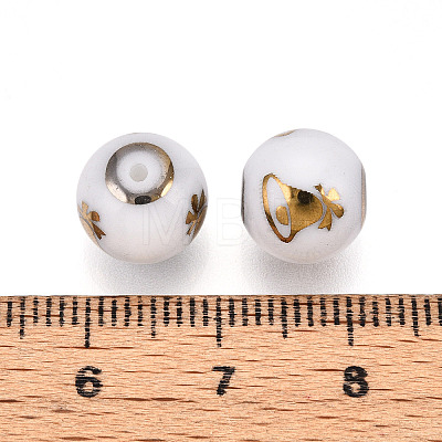 Christmas Opaque Glass Beads LS-EGLA-R113-06C-1