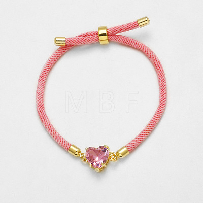 Adjustable Cotton Cord Slider Bracelets WGB6805-02-1