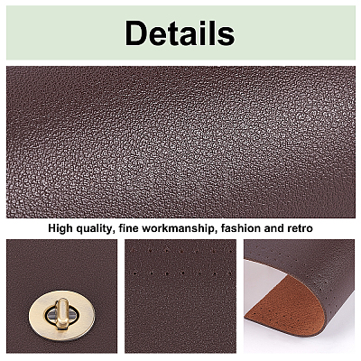   4Pcs 4 Colors PU Imitation Leather Sew on Bag Covers FIND-PH0006-35-1