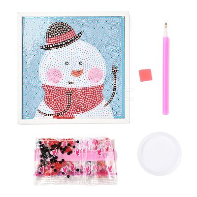 DIY Christmas Theme Diamond Painting Kits For Kids DIY-F073-13-1