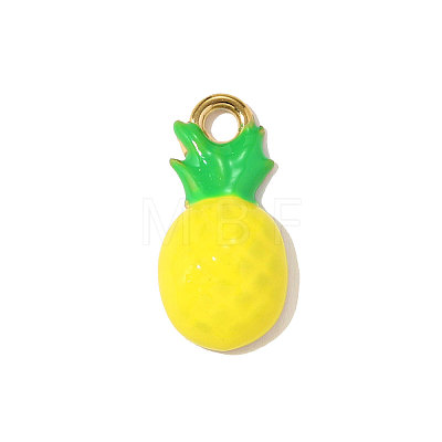 304 Stainless Steel Enamel Pendants STAS-OY010-22G-1