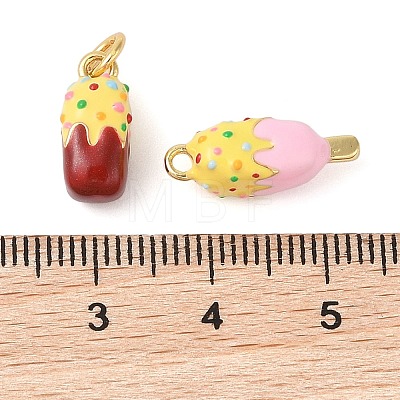 Rack Plating Brass Enamel Pendants KK-G507-01G-1