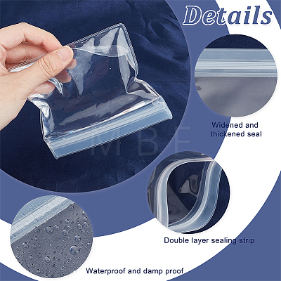 40Pcs 4 Styles Plastic Self-Adhesive Packing Bags OPP-OC0001-04B-1