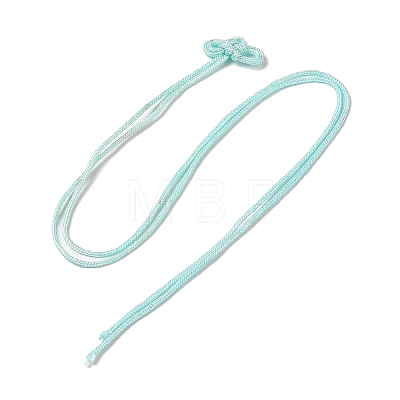 Nylon Lucky Knot Cord Amulet Yuki Pendant Decorations AJEW-NH0001-01F-1