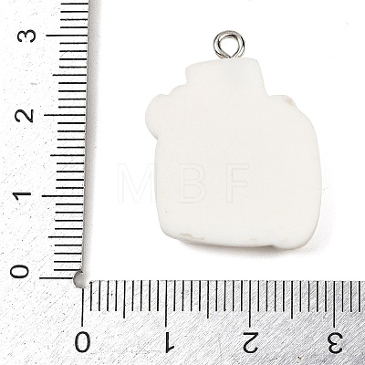 Opaque Resin Pendants RESI-I351-02P-1