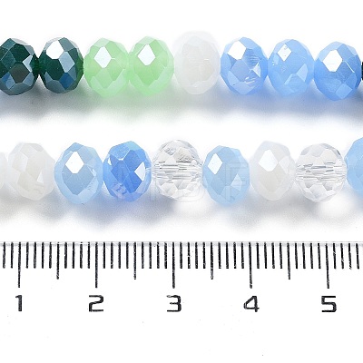 Glass Beads Strands EGLA-A034-M8mm-09-1