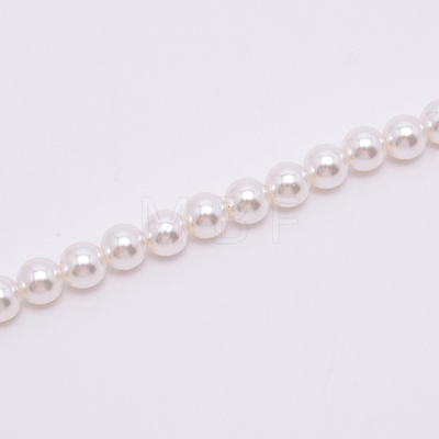 White Acrylic Round Beads Bag Handles FIND-TAC0006-24D-01-1