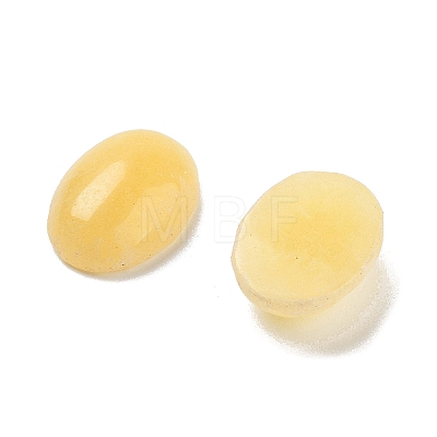 Natural Yellow Jade Cabochons G-G145-01B-53-1