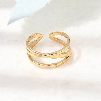 304 Stainless Steel Cuff Open Rings SA-CBAD22F-01G-I-1