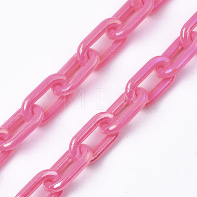 Acrylic Opaque Cable Chains PACR-N009-002F-1