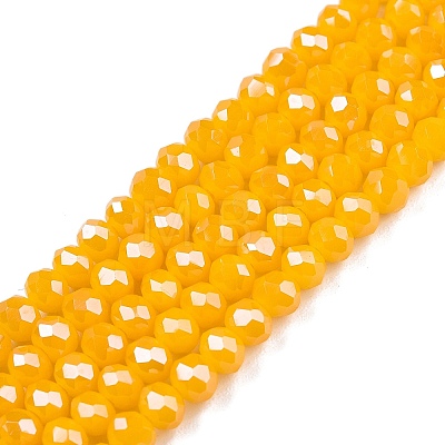 Electroplate Glass Beads Strands EGLA-A044-P4mm-A29-1