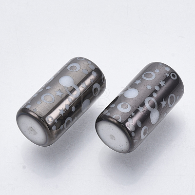 Electroplate Glass Beads EGLA-N003-06E-1