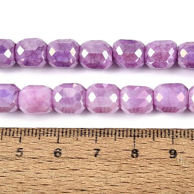 Anti-Tarnish Electroplate Glass Beads Strands EGLA-N027-03A-11-1
