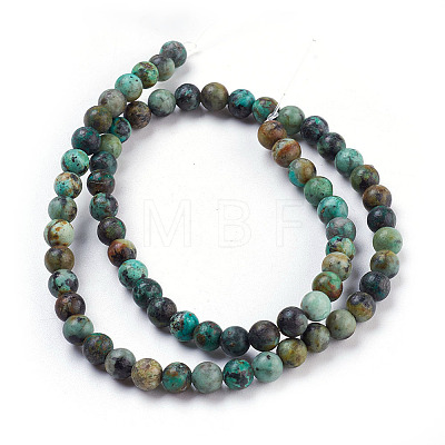 Natural African Turquoise(Jasper) Beads Strands LS-TURQ-G037-6mm-1