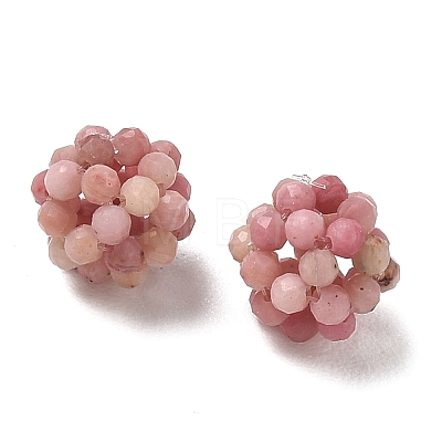 Natural Rhodonite Woven Beads GG-CBA2E9C-F19-02-1
