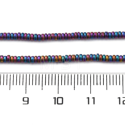Electroplated Non-magnetic Hematite Beads Strands G-P571-A01-01F-1