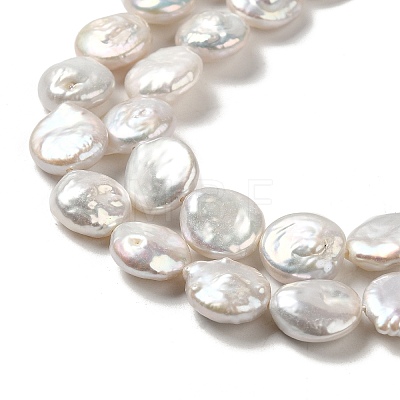 Natural Baroque Pearl Keshi Pearl Beads Strands PEAR-E016-007-1