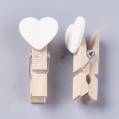 Wooden Craft Pegs Clips WOOD-WH0005-B11-1
