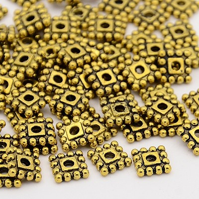 Tibetan Style Alloy Spacer Beads TIBEB-P002-02AG-NR-1