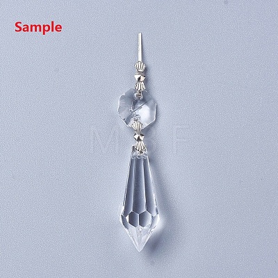 Transparent Acrylic Pendants LS-TACR-WH0002-02-1