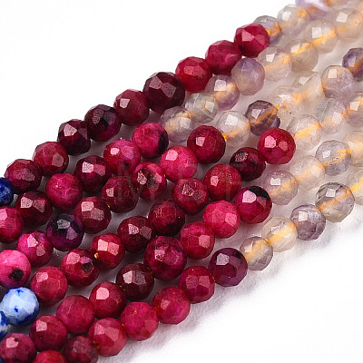 Natural Mixed Gemstone Beads Strands G-D080-A01-03-16-1