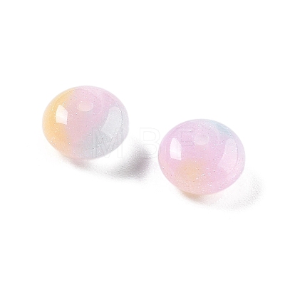 Two Tone Transparent Resin Beads RESI-S013-01E-1