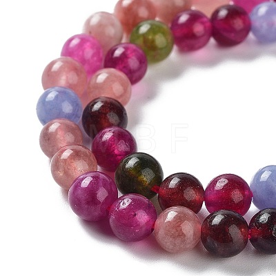 Dyed Natural Malaysia Jade Beads Strands G-G021-01A-03-1