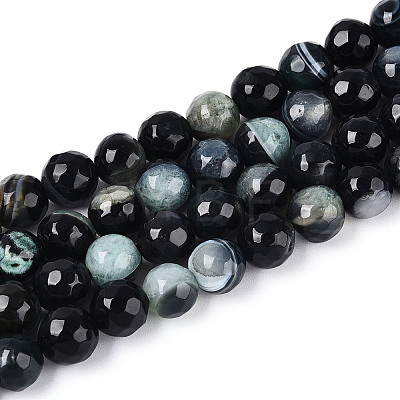 Dyed & Heated Natural Fire Crackle Agate Beads Strands G-N359-01A-02-1