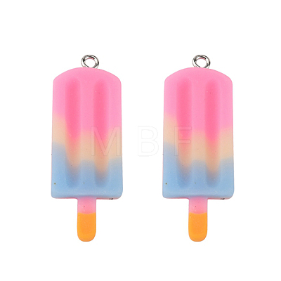 Rainbow Resin Pendants X-CRES-S359-30D-1