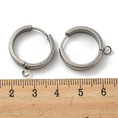 Tarnish Resistant 201 Stainless Steel Huggie Hoop Earrings Findings STAS-A167-01V-P-1