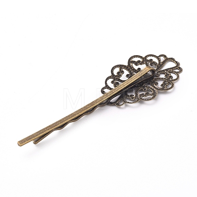 Iron Hair Bobby Pin Findings IFIN-WH0051-93G-1