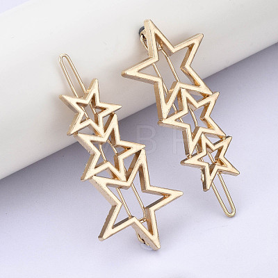 Alloy Hollow Geometric Hair Pin X-PHAR-N005-006G-1