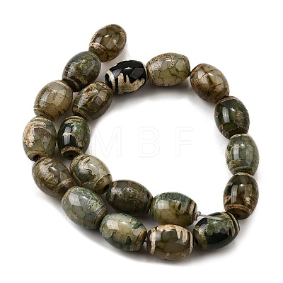 Tibetan Style dZi Beads Strands G-S389-A04-1