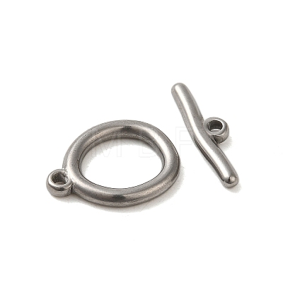 Non-Tarnish 304 Stainless Steel Toggle Clasps STAS-Q324-10P-1