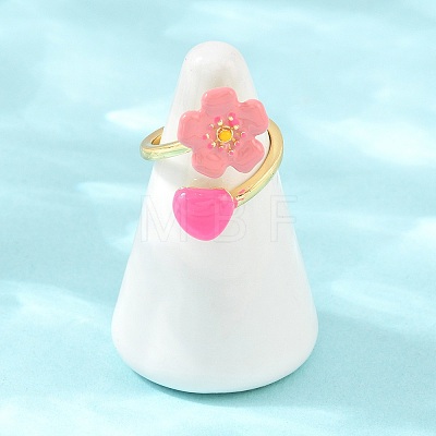 Brass Cuff Open Rings for Women KK-CBA17E5-03G-01-1