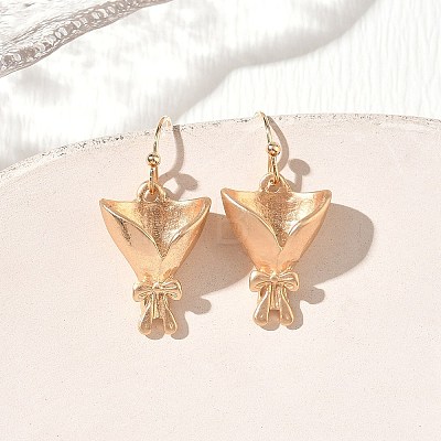 Bouquet Alloy Dangle & Drop Earrings AL-CBA4A23-01G-1