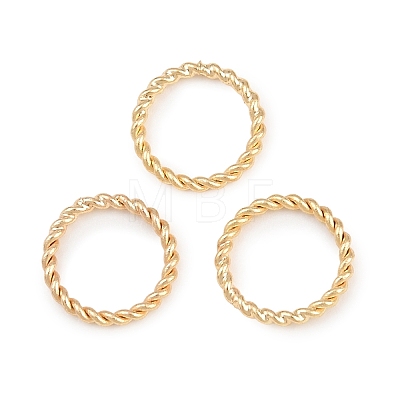 Brass Soldered Closed Jump Rings KK-K253-15D-03G-1