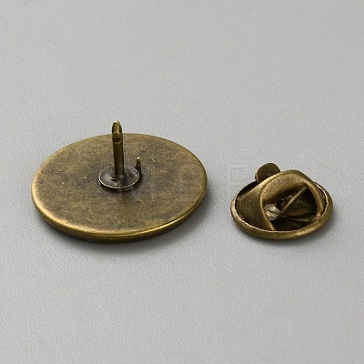 Iron Brooch Findings IFIN-WH0086-13A-1