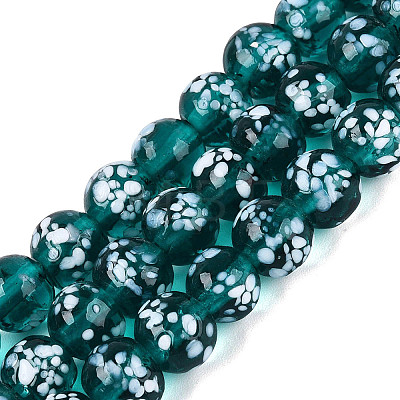 Handmade Lampwork Beads Strands LAMP-N037-07F-1