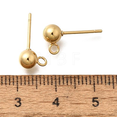 201 Stainless Steel Stud Earring Findings STAS-R156-01G-06-1