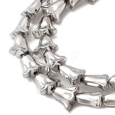 Electroplate Glass Beads Strands X-EGLA-F166-14P-1