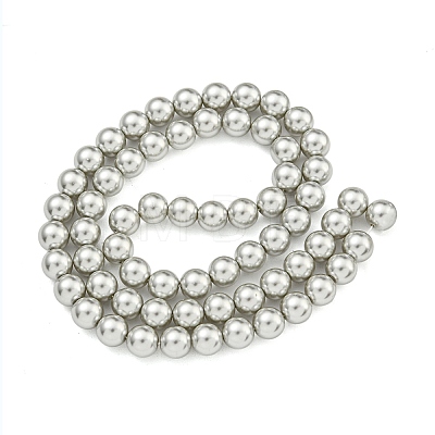 Glass Pearl Beads Strands HY-G002-01C-04-1