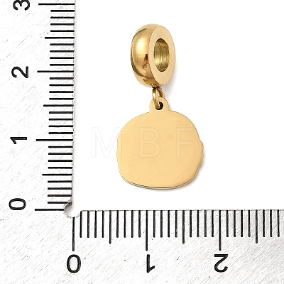 304 Stainless Steel Enamel European Dangle Charms STAS-D153-05A-G-1